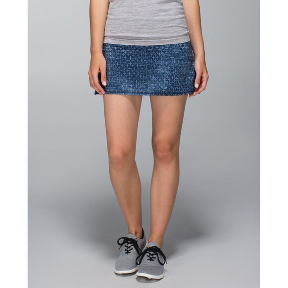 Lululemon Skirt 4 Navy Pace Setter Tenis Skirt Pleated - Picture 15 of 15